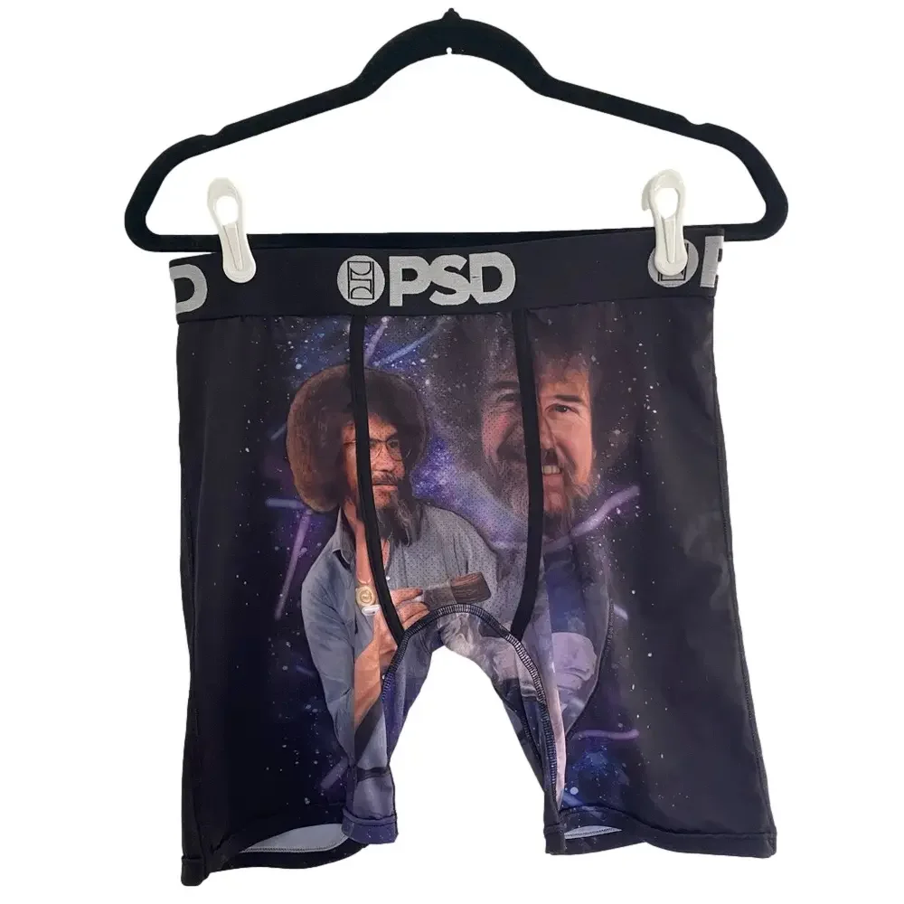 PSD Laser Bob Ross Boxer Briefs with Contoured Sealed Pouch Men’s Size L